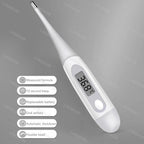 Thermometer for Adults, Soft Head Digital Oral Thermometer for Fever, Basal Thermometer with 15 Seconds Fast Reading