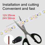 60LEDs/m 120LEDs/m Home DC12V Lamp Strip 2835 LED Strip Decor Red Ice Blue Green Yellow Pink Flexible And Cuttable Soft Lamp Bar
