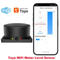 Tuya WiFi or ZIgbee Ultrasonic Water Level Sensor Wireless Gauge Water Tank Level Monitor Waterproof IP65 Water Leak Detector