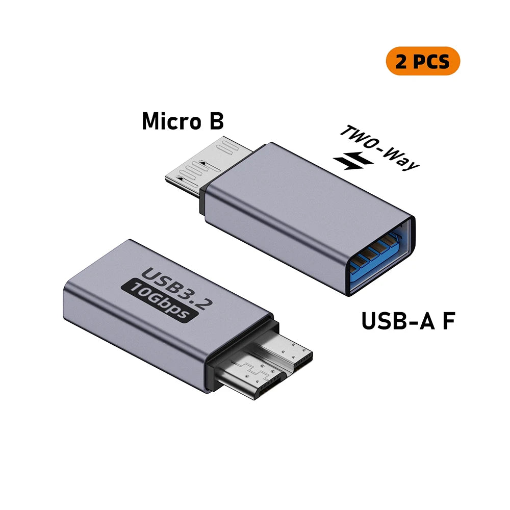 USB C 3.0 Micro B Male to Type C Female Adapter Type-C To Micro B Connector for Laptop External Hard Drive Disk Box Samsung S5