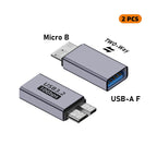 USB C 3.0 Micro B Male to Type C Female Adapter Type-C To Micro B Connector for Laptop External Hard Drive Disk Box Samsung S5