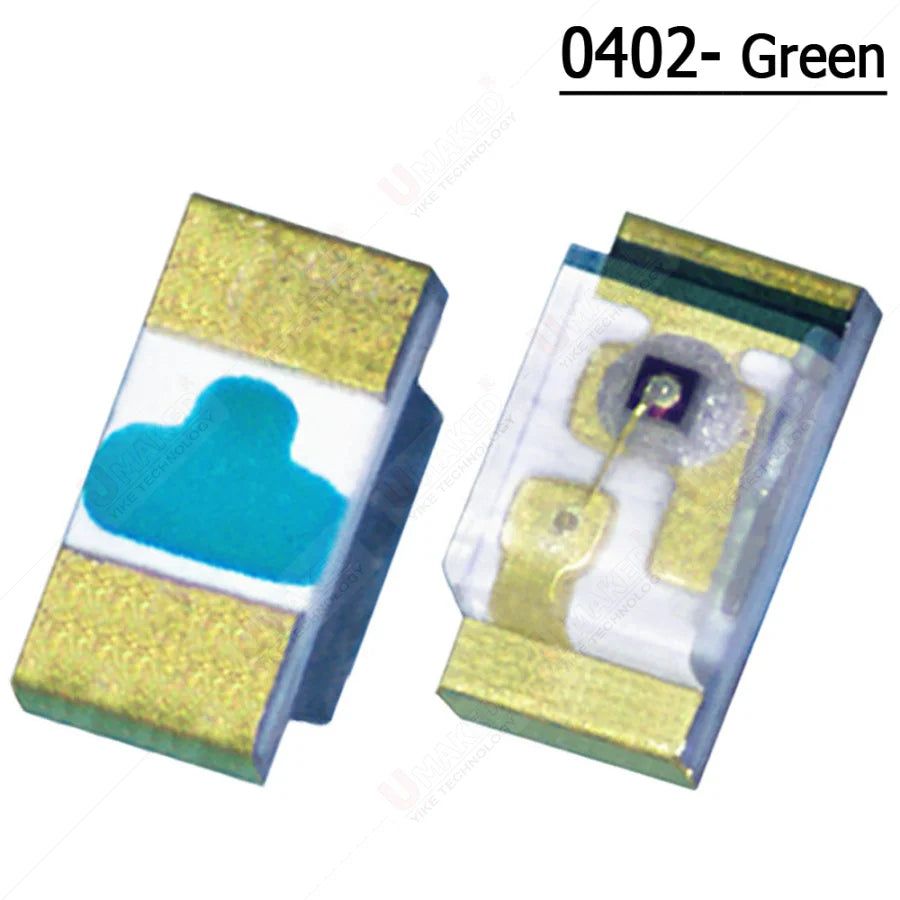1000pcs 0402 SMD LED Diode Chip Warm White Red Green Blue Yellow Orange UV Purple Pink RGB DIY PCB Lamp Light Bead Emitting DIP