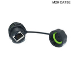 YXY Network RJ45 Panel Mount Connector IP68 Ethernet Dual Size M20/M23 CAT5E/CAT6/CAT6A Waterproof Outdoor Wire Connector