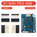 Wireless D1 Mini Pro Development Board ESP8266 ESP32-S2 WiFi Bluetooth IoT 16MB 4MB TypeC for Arduino NodeMCU Starter Kit Module