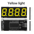 4-bit 7 Segment Display  HT16K33 Drive Module Clock Moduler Green Red White Yellow Blue Display  0.56inch