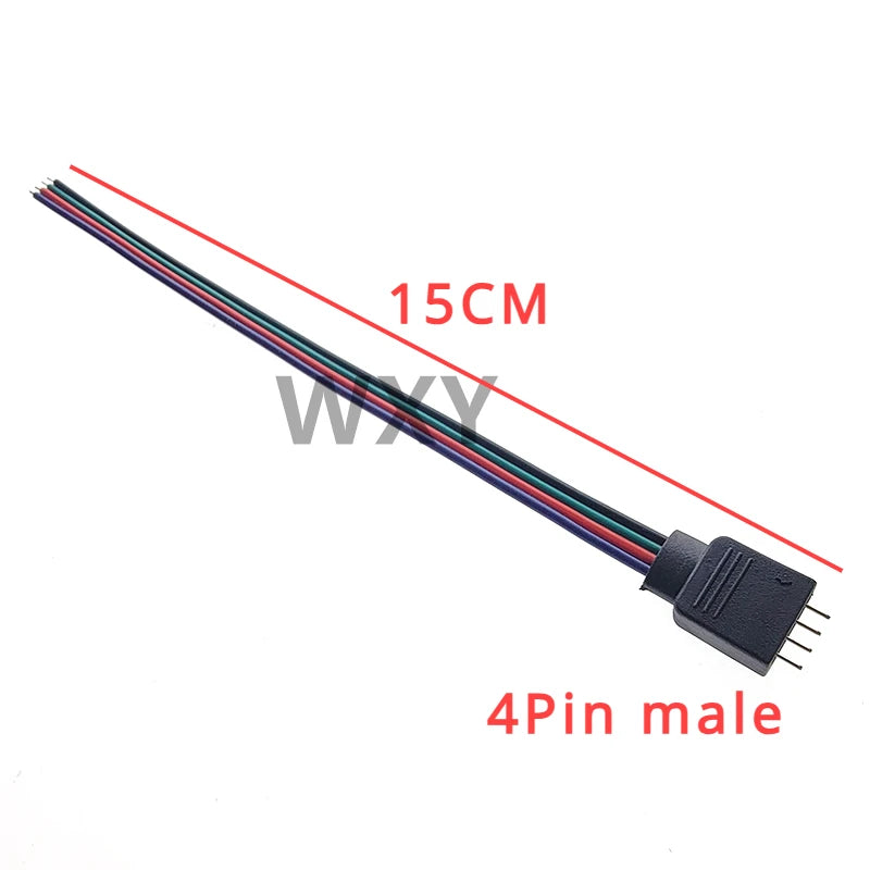 5Pcs 4Pin 5Pin LED Cable Male Female Connector Adapter Wire For 5050 3528 SMD RGB RGBW led Strip Light RGB RGBW LED Controller
