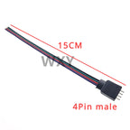 5Pcs 4Pin 5Pin LED Cable Male Female Connector Adapter Wire For 5050 3528 SMD RGB RGBW led Strip Light RGB RGBW LED Controller