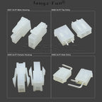 50pcs 4.2mm 5557 5559 5569 2x1P 2P Male Female Housing Top Side Entry 2 Pin Header Automotive Cable Wire Connector For Computer