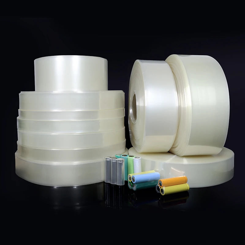 Width 17mm ~ 200mm Clear PVC Heat Shrink Tube 18650 Battery Wrap Battery Pack Insulated Cable Protector Sleeve Lithium Film Case