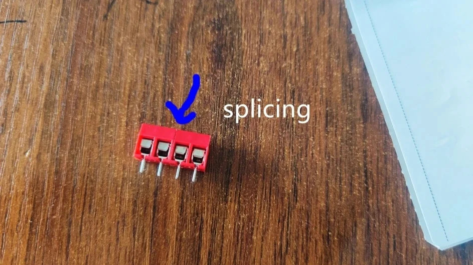20/50pcs KF301-2P 3P Splicing, Screw Type PCB Spacing 5.0 Connector Terminals, Terminal KF301 Red, Blue, Green, Black