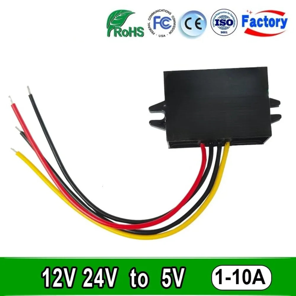 12v 24v to 5v DC-DC Step Down Converter 8-40V Buck 5V Voltage 1A 2A 3A 4A 5A 8A 10A Module Power Supply Adapter for Car LED CE