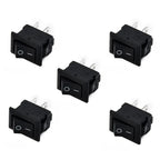 10 Pcs Auto Car Truck Boat Round Rocker 250V 3A 2-Pin ON/OFF Toggle SPST Switches Rocker Switch 10x15mm