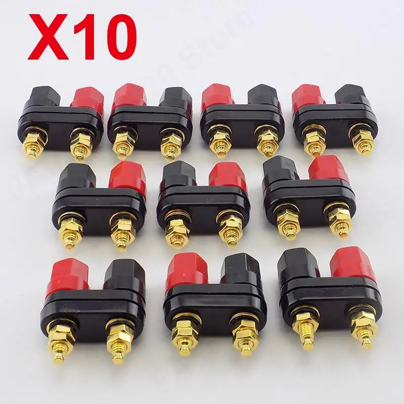 Banana Plugs Couple Terminals Red Black Connector Amplifier Terminal Binding Post Banana Speaker Plug Jack M20