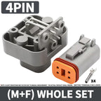 DT13 Series  Waterproof  Automotive PCB Right-Angle Header Connector 2/3/4/6/8/12Pin Male/Female Kit for Car Truck Bus Marine