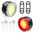 BUCKLOS COB Bike Taillights Headlight USB Rechargeable Bicycle Safety Warning Light MTB LED Front Rear Lantern Cycling Lamp Set