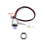 2Pin LED Lamp USB C High Current Charging Socket with Nut Snap Lock Plate TYPE-C Female Type C Waterproof Female Connector Jack