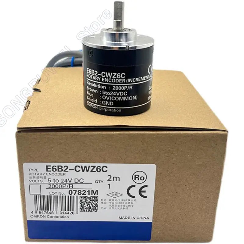 E6B2CWZ6C Encoder 20 30 40 60 100 200 360 400 500 600 1000 1024 1800 2000 2500P/R 5-24v E6B2-CWZ6C Rotary Encoder