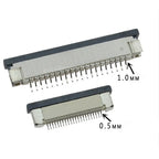 5pcs FPC Connector 0.5mm/1.0mm Pitch Drawer Type Upper/ Bottom Contact Type Socket FFC Flat Cable Socket 4P 5P 6P 8P 10P-60Pin