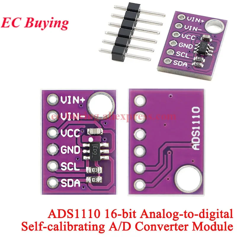 ADS1115 ADS1015 MCP4725 AD5593 ADS1110 ADS1118 ADS1120 ADS1220 MCP3421 SGM58031 PCF8591 Analog-to-Digital Breakout Board Module