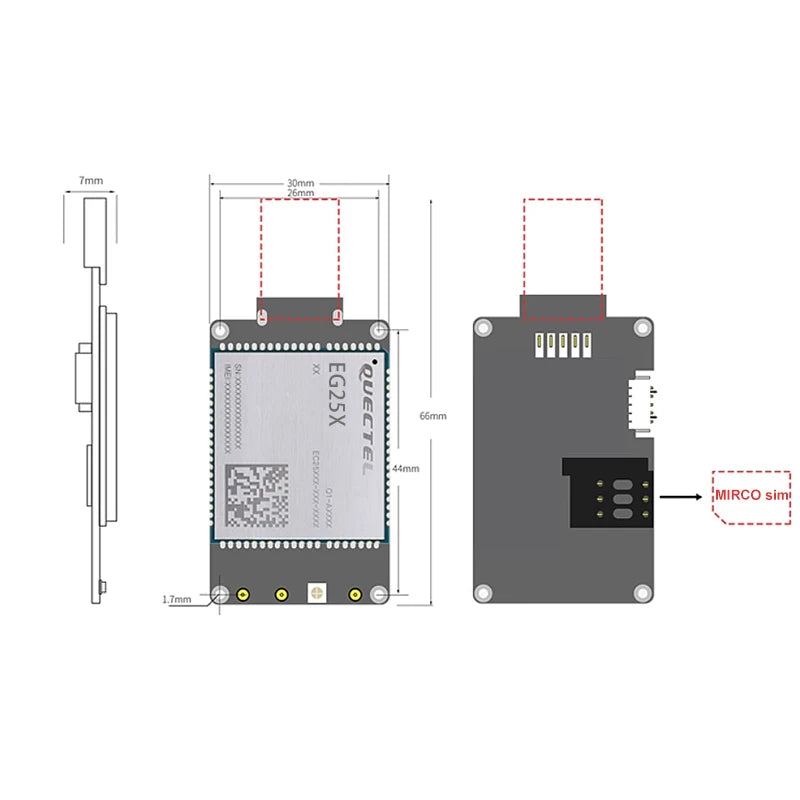 Quectel EC25 Series EG25-G EG25-GGC Module LTE Cat 4 USB Dongle Cellular Wireless Communication For Global Use No Case