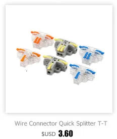 Wire Connector Mini Fast Universal Wiring Electrical Cable Conector LED Lamp Push In Terminal Block 222 SPL-62 SPL-42 Splic