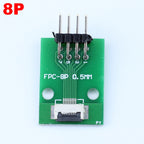 1pcs 4P-- 50P 0.5mm Pitch Connector SMT Adapter to 2.54mm 1.00 Inch Hole FPC FFC Cable Welded Board + Double Row Straight Pin