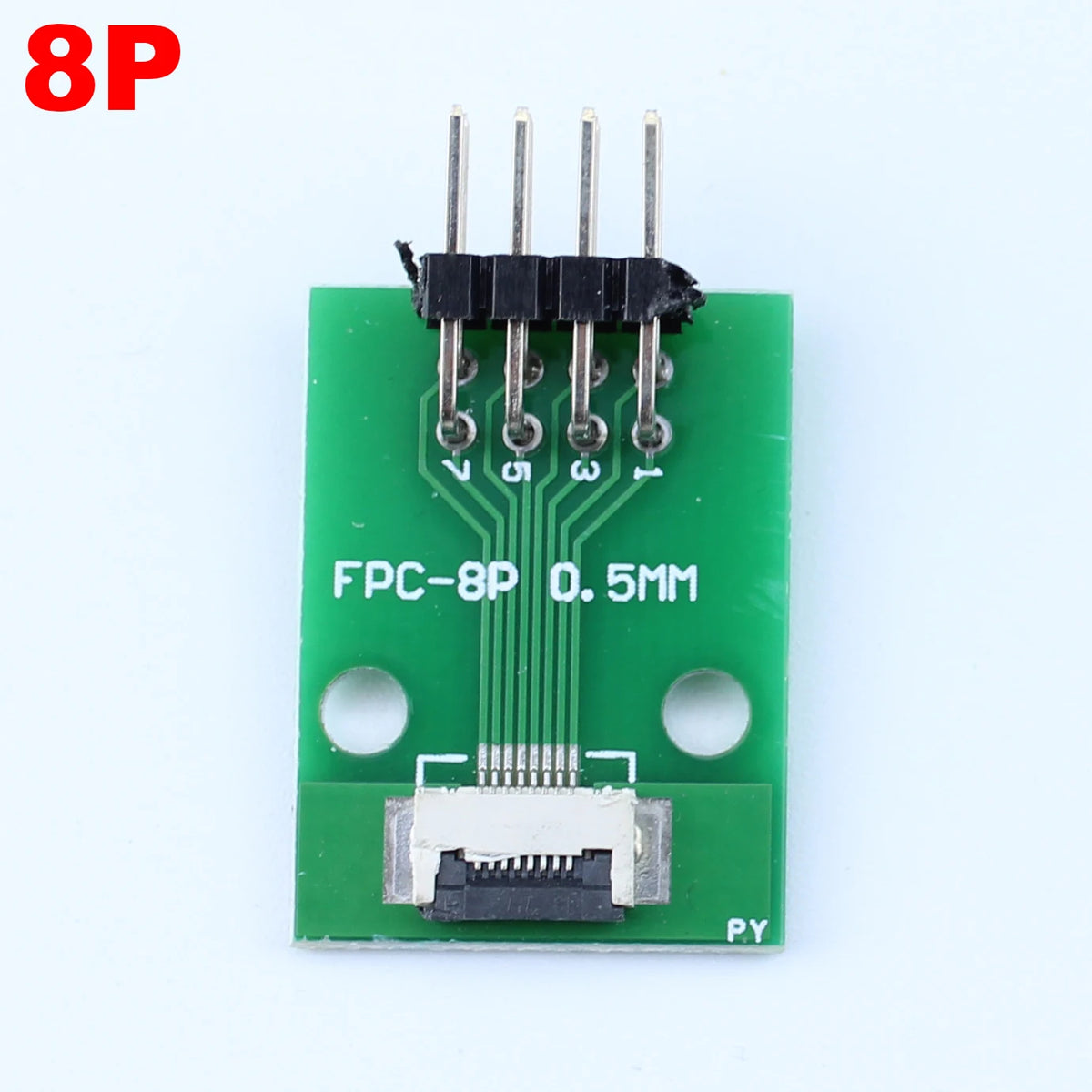 1pcs 4P-- 50P 0.5mm Pitch Connector SMT Adapter to 2.54mm 1.00 Inch Hole FPC FFC Cable Welded Board + Double Row Straight Pin