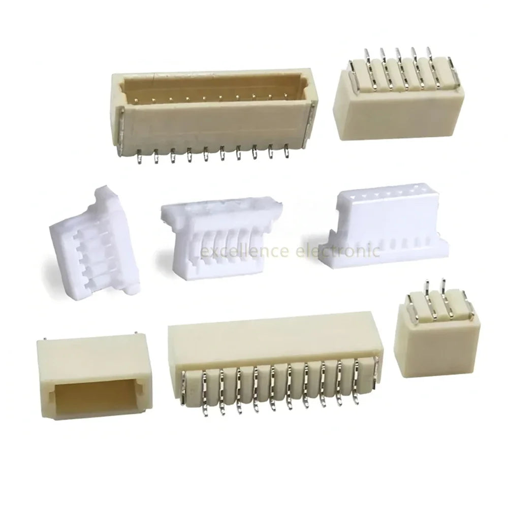 JST SH1.0 SMD Connector 2-10 Pin Vertical/Horizontal PCB Socket Header 1.0mm Pitch (20Pcs)