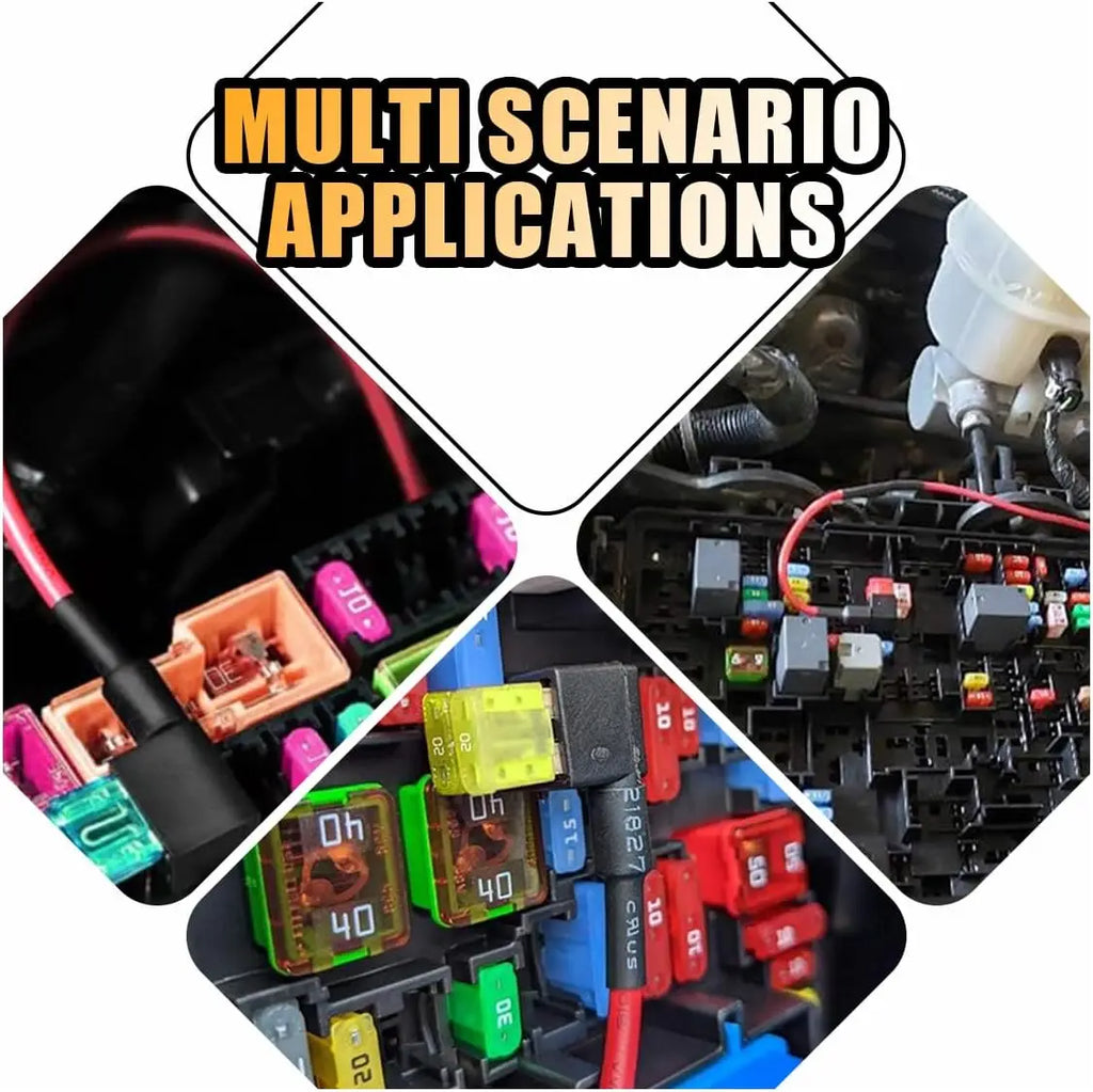 Automotive Fuse Set 5/10Pcs 12V Car Blade Fuse Holder Mini ATM ATO Add-a-Circuit Fuse TAP Adapter Fuse Fuse for Car Trucks Boats