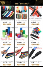 Heat Shrink Tube with Glue Adhesive Lined 4:1 Dual Wall Tubing Sleeve Wrap Wire Cable Kit 4 6 8 12 16 20 24 32 40 52 mm 1 Meter