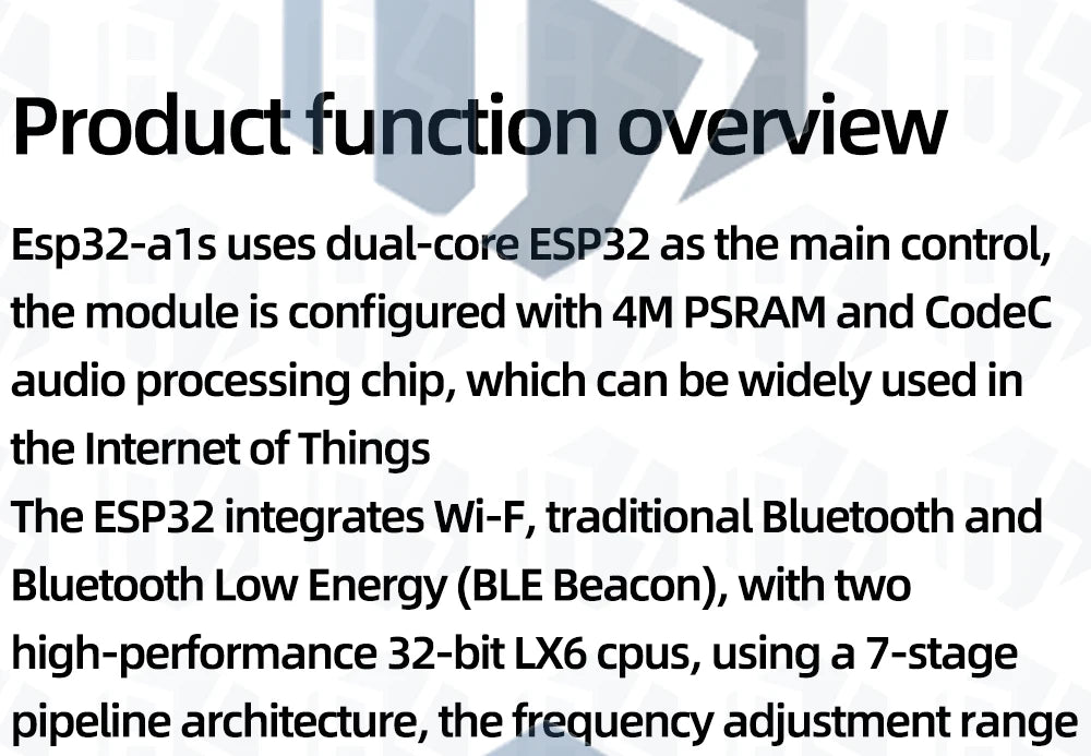 1pcs Original WiFi + Bluetooth module ESP32 serial to WiFi / audio module / ESP32-A1S module