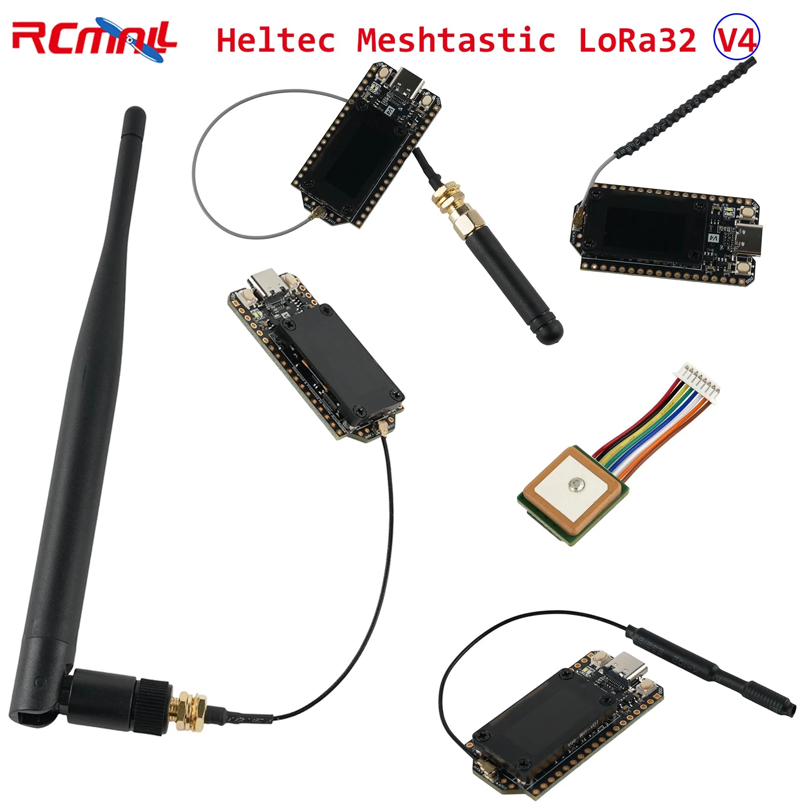 Upgraded Heltec WiFi LoRa32 V4 ESP32 WIFI BLE SX1262 LoRa Dev-Board with GNSS Interface 0.96inch OLED for Arduino IoT Meshtastic