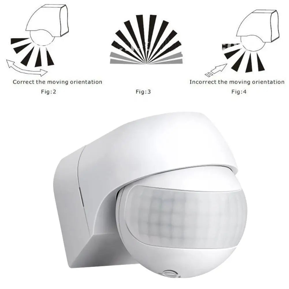 3/5 Pcs Outdoor Infrared Long Motion 110v~230v Wall Switch PIR Detectors LED Sensor Waterproof Timer 180 Light Motion Sensor