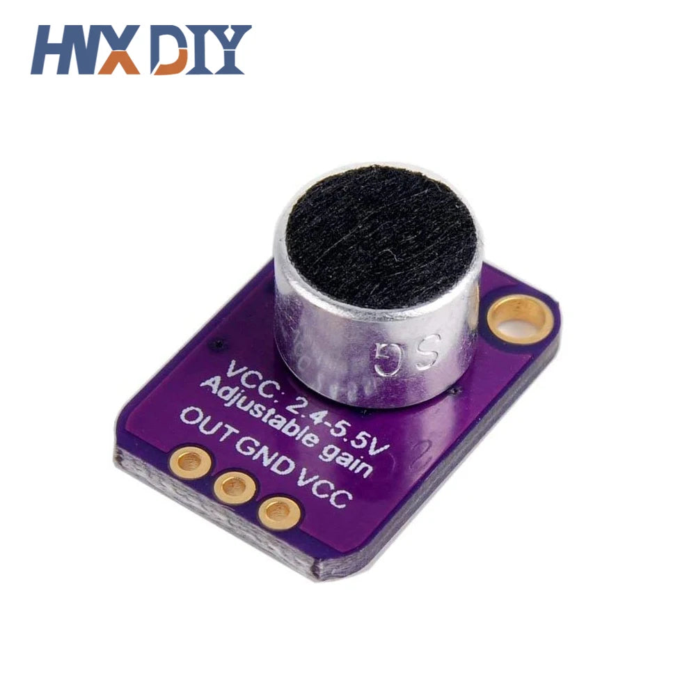 1-10PCS Electret Microphone Amplifier Module MAX4466 Adjustable Gain Blue Breakout Board