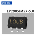 100%New original 5pcs LP2985IM5X-5.0 LP2980 LP2992 LP3985 3.0 3.3 ADJ SOT23-5 LDO Linear regulator chip