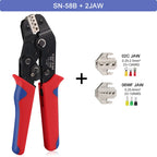 Crimping Tools SN-58B Pliers Interchangeable Jaw For XH2.54/DuPont2.54/2.8/4.8/6.3/ Non-Insulated/Ferrule Terminals Ratcheting