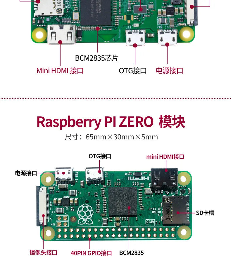 Raspberry Pi zero2w development board Raspberry Pi Zero WH learning kit Python computer programming