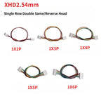 XHD2.54mm 26AWG spacing single row plug terminal wire electronic connection wire single head 1X2P/3P/4P/5P/6PinLenght10/20/30cm