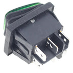 1pcs On Off On 12V/220V Heavy Duty 6 Pin DPDT IP67 Waterproof Auto Boat Marine Toggle Rocker Switch with LED 12V 220V 27x22mm