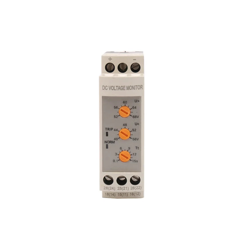 GINRI DVRD-48 Adjustable 48V DC Over and  Under Voltage Monitoring Protection Relay Voltage Relay