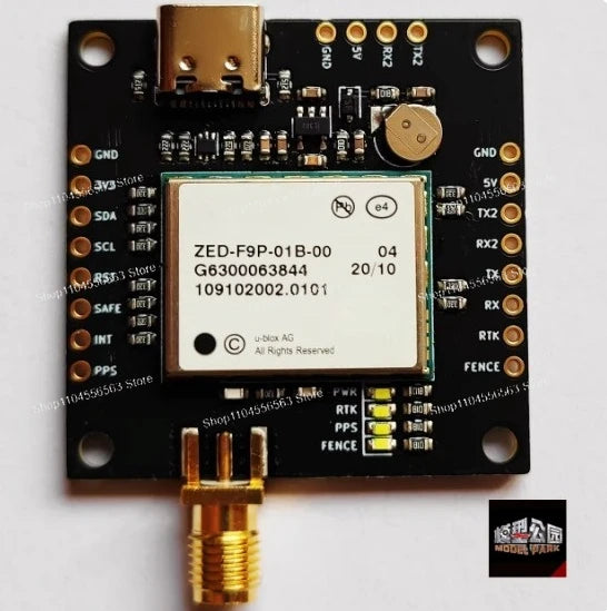 ZED-F9P/F9K/F9T/X20P RTK GNSS Module with BeiDou, Bluetooth 4G & NTRIP Board for High Precision Positioning