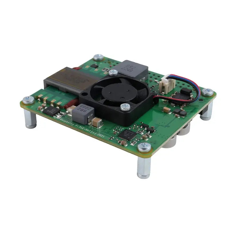 Efficientt-For Raspberry Pi Poe+ HAT Expansion Board 802.3Af/At For Raspberry Pi 4B/3B+ Poe+ HAT With Cooling Fan