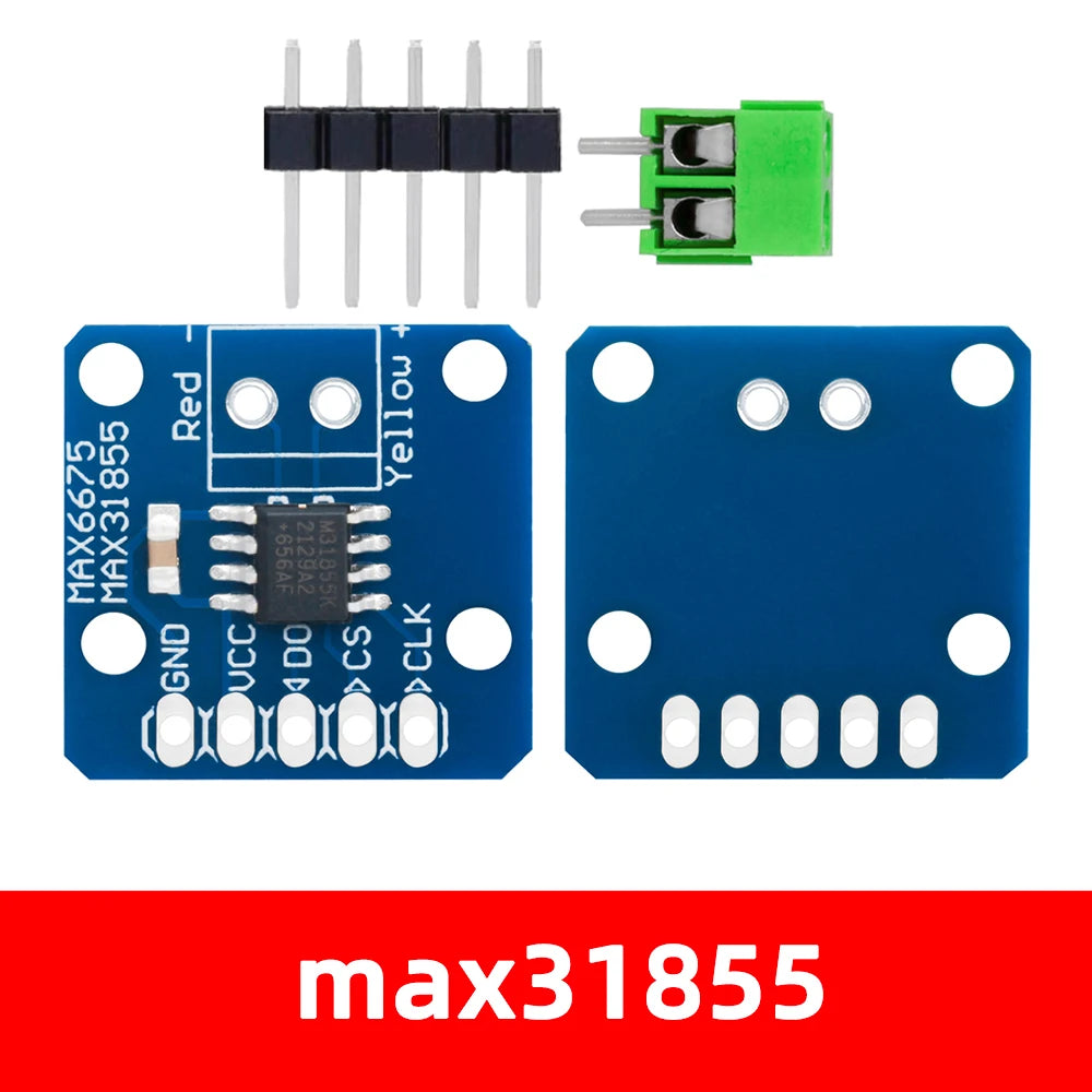 MAX31855 max6675 K-Type Thermocouple Board: 3V-5V Temperature Sensing Breakout Module for Arduino-Compatible