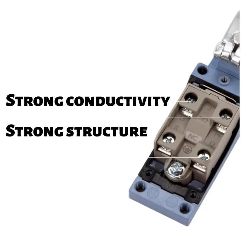 Limit Switch, CNTD TZ‑8107 metal plastic housing 1NO1NC contact, 10A 250VAC IP65 flexible wire rod type, travel sensor for machi