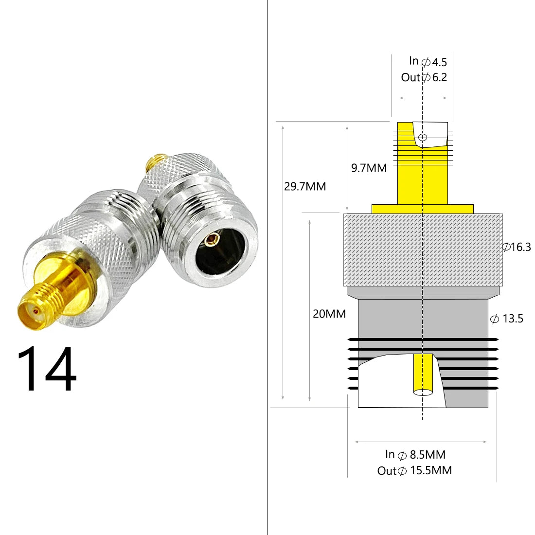 1pc Wifi Antenna Adapter SMA Male Female To BNC  N Male Female  Plug Jack RF Coax Convertor Straight NEW Wholesale Price