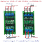 8CH Optocoupler Isolation MOSFET Output Module DIN Rail N/P Channel FET Non-contact PLC Switch Expansion Board