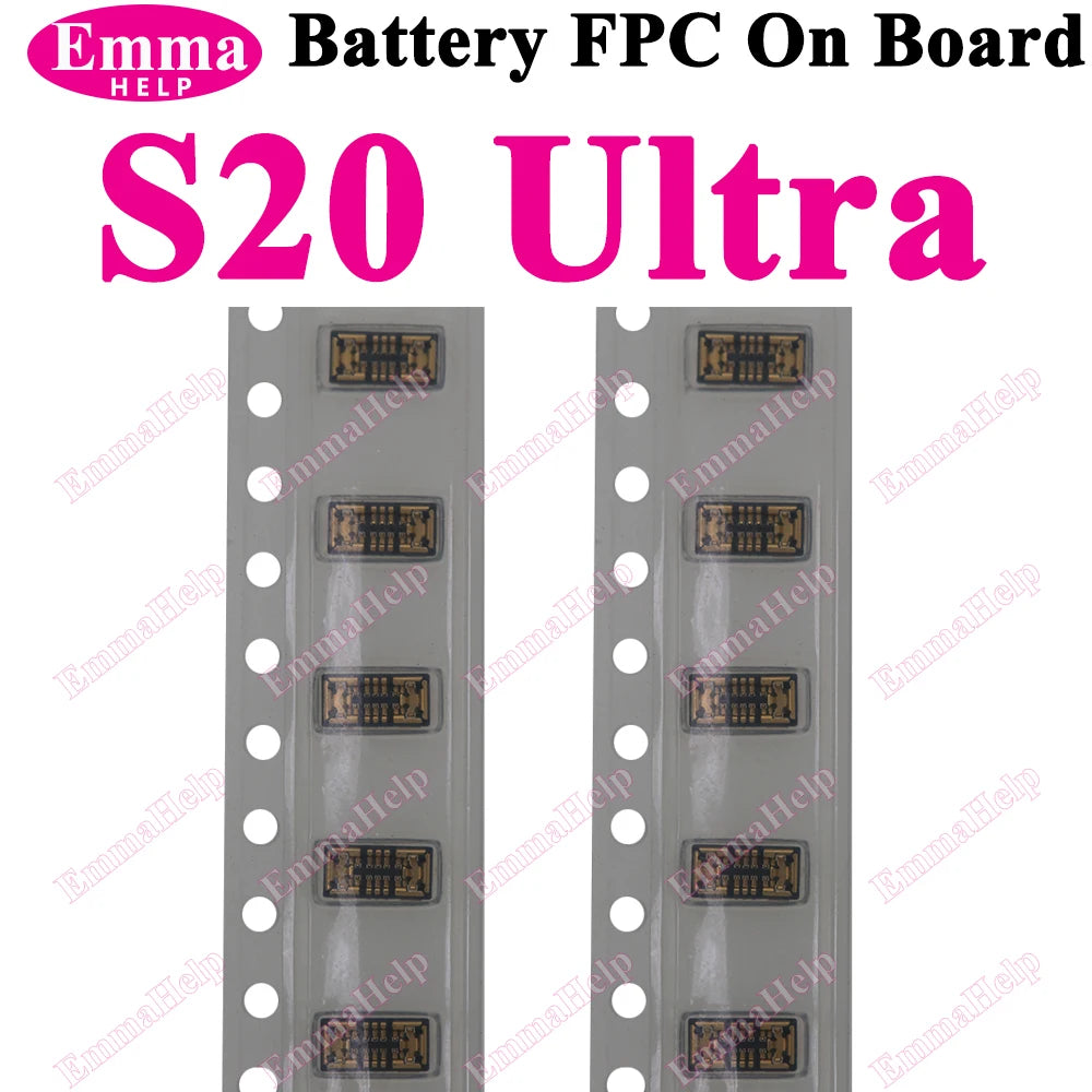 10Pcs Battery FPC Connector FPC for Samsung S24 S23 S22 S21 S20 S10 S10E Note 20 10 Plus S10 Lite On-Board Contactor Clip Plug