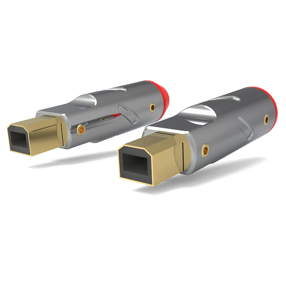 Monosaudio A51/B51HI-END USB2.0 USB Plug Connector Type A B HiFi DIY DAC USB Cable 24K Gold Plated Bronze
