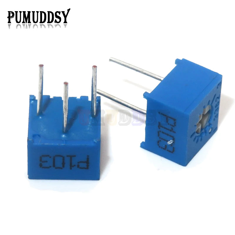 10PCS 3362P Series Resistance 101 201 501 102 202 502 103  Trimpo Trimmer Potentiometer 3362 500R 1K 2K 5K 10K 20K 50K 100K 2M
