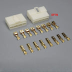6.3MM 1/2/3/4/6/8/9/12/14/21 PIN Automotive Electrical Connector Cable Terminal Plug Kits Motorcycle For Ebike Car Terminal